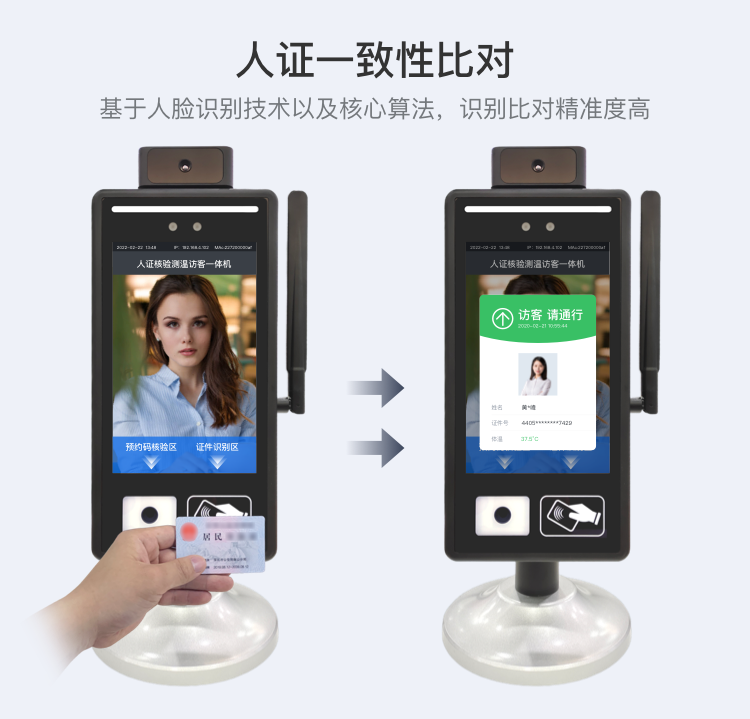 人證核驗測溫訪客一體機(jī)
