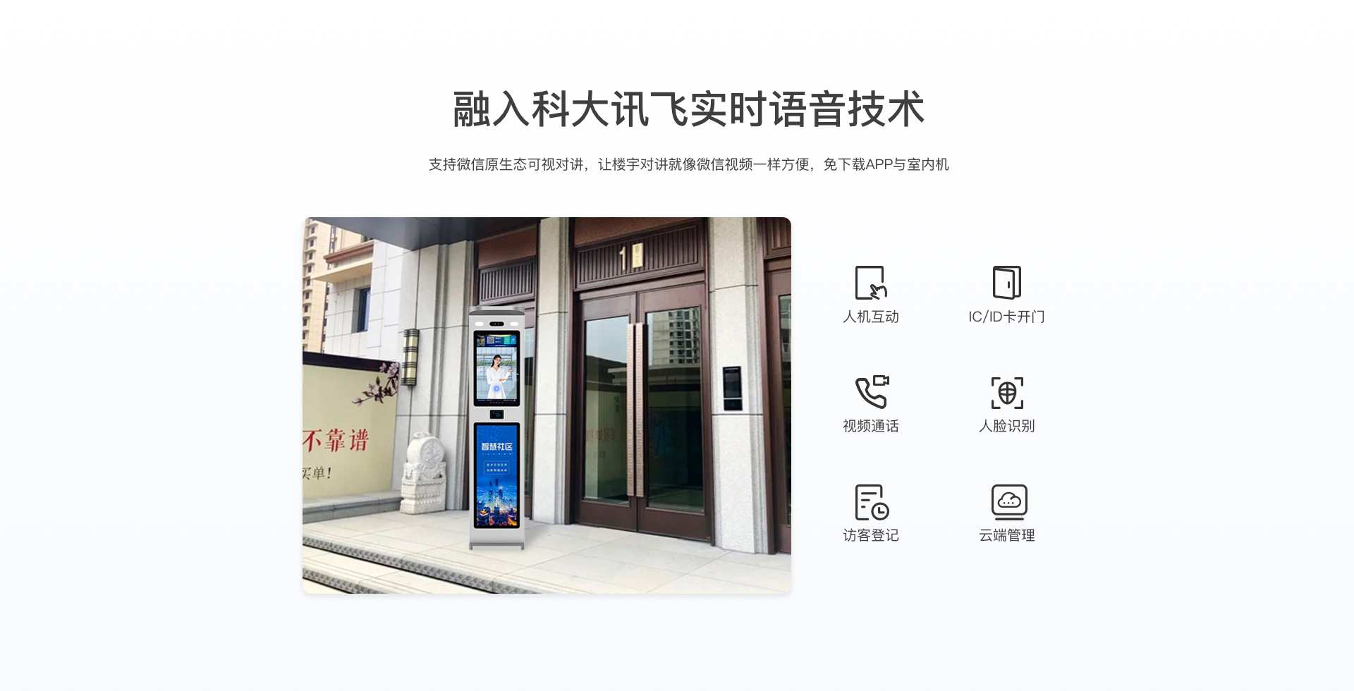 25寸數(shù)字人AI樓宇可視對講交互機(jī)